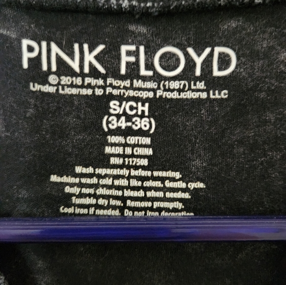 Pink Floyd Muscle Tank Tee Sz S Small Licensed 2016 Dark Side of the Moon 1987 - Picture 4 of 4